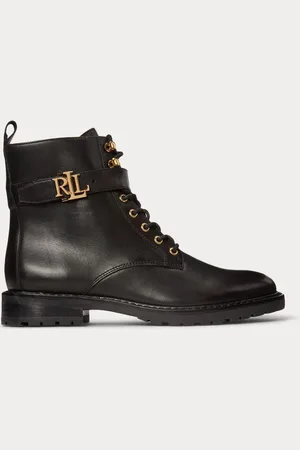 Ralph Lauren Eldridge Burnished Leather Boots