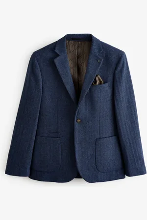Next Wool Rich Herringbone Blazer40 L