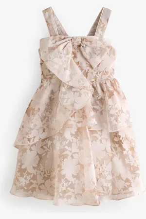 Ted Baker Pink Burnout Bow Dress134140cm