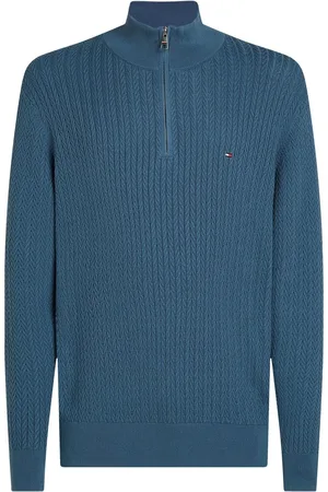 Tommy Hilfiger Herringbone 100% Cotton Zip JumperXXL
