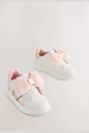 Ted Baker Girls Floral Print Chunky White Trainersuk6eu23