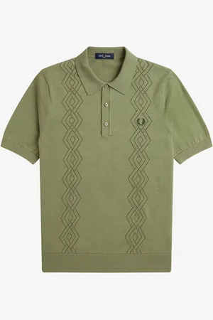 Fred Perry Pointelle Knitted Polo Shirt2X-Large