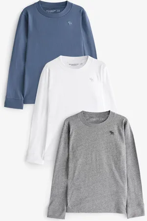 Abercrombie & Fitch White Polo Shirts 3 Pack7 - 8 år (122 - 128cm)