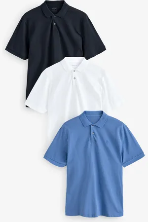 Next Short Sleeve Pique Polo Shirts 3 Pack