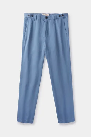 Aubin Blue Owsten Trousers30r