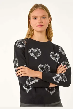 Roman Heart Sequin Detail Jumper46