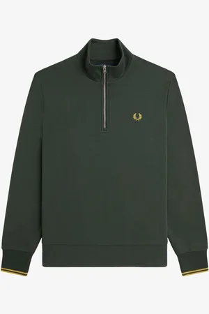 Fred Perry Quarter Sweatshirt med lynlåsSmall