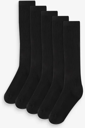 Next 5 Pakke Cotton Rich Knee High SokkerUK 6 - 8.5