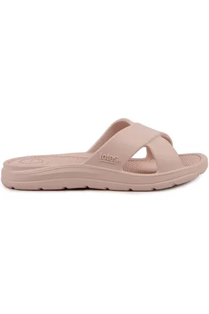 Totes Ladies Bounce Cross Slider Sandals