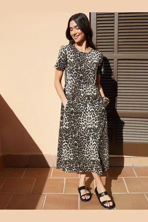 Threadbare 100% Bomuld Smock Style Midi Kjole