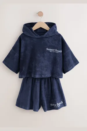 Next Towelling Beach Co-Ord Hoodie And Shorts Set (3-16yrs)152158cm