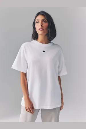 Nike Oversized Mini Swoosh Sportstøj 100% T-shirt i bomuld44-46