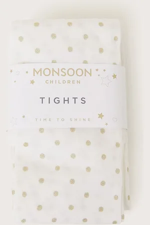 Monsoon Glitter Prikker Strømpebukser 3 Pakke11 - 13 år (146 - 158cm)