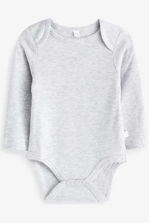 Mori Organic Cotton & Bamboo Long Sleeve Envelope Neckline BodysuitNyfødt