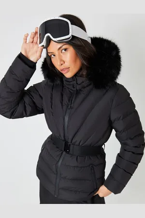 Threadbare Belted Puffer Ski Jacket38