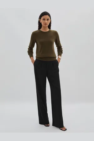Paige High-Rise Twill Trousers38