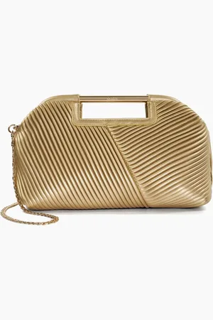 Dune Ebec Pleated Framed Clutch BagEn