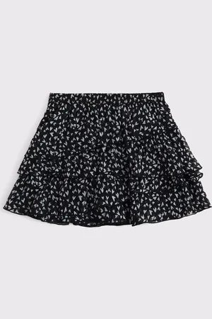 Abercrombie & Fitch Ruffle Rara Chiffon Mini Skirt146152cm