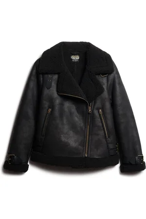 Superdry Faux Shearling Aviator Jacket38