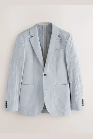 Next Slim Fit Seersucker Stripe Suit Jacket58 Almindelig (UK 48 R)
