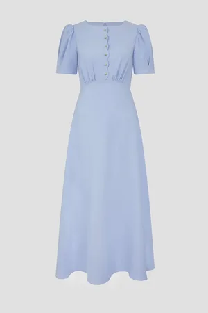 Monsoon Ruth Scallop Trim Midi Dress38