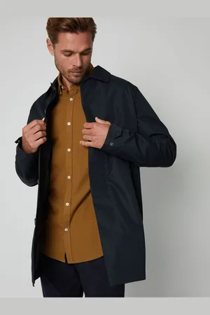 Threadbare Showerproof Longline Tailored Trench JakkeL
