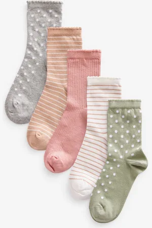 Next 5 Pakke Cotton Rich ankelsokkerUK 9-12 Jnr.