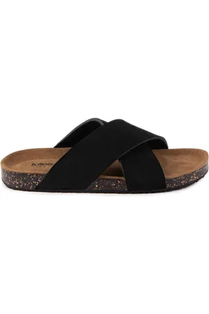 Totes Ladies Suede Cross Strap Sandalseu41