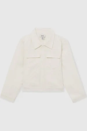 Reiss Joss Button-Through Cropped Shirt Jacket8 - 9 år (128 - 134cm)