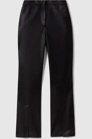 Reiss McLaren F1 Front Split Leather Trousers36