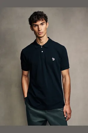 Paul Smith Logo 100% Cotton Pique Polo ShirtS
