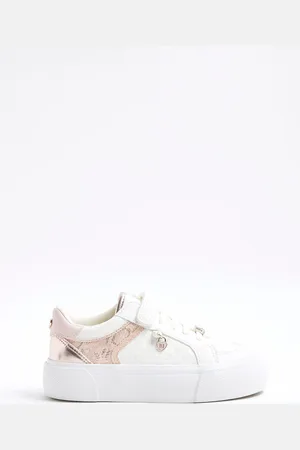 River Island Girls Monogram Trainers