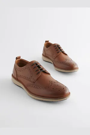 Next Læder Wedge Brogue sko