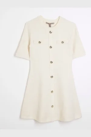 River Island Button Mini Dress40