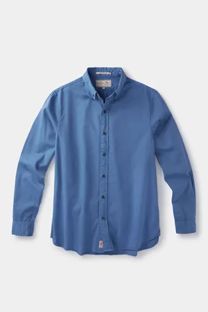 Aubin Blue Hessle 100% Cotton ShirtXL