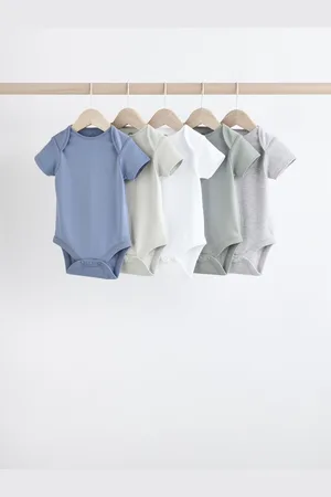 Next Short Sleeve 100% Cotton Bodysuits 5 Pack12 - 18 måneder (80 - 86cm)