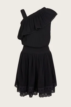 Monsoon Asymmetrical Broderie Frill Dress158164cm