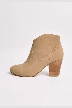 Friends Like These Mid Block hæle Western Kunstigt ruskind Cowboy Støvlereu37