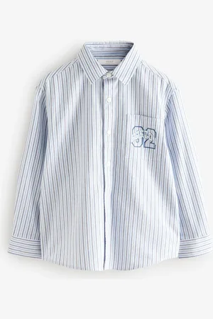 Next 100% Cotton Long Sleeve Stripe Shirt (3-16yrs)4 år (104cm)