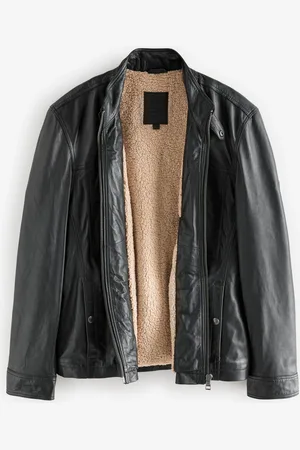 Next Leather Signature Utility Borg Lined JacketXL Reg