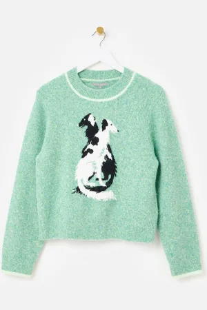 Oliver Bonas Marl Dog Knitted Jumper42