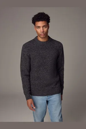 Next Regular Fit Textured Crew Jumper with WoolS