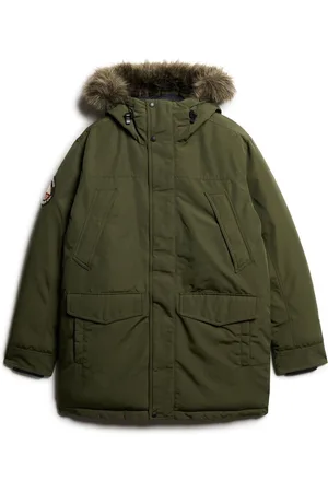 Superdry Everest Faux Fur Parka Coat JacketL