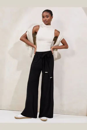 Lipsy London Jersey Wide Leg Tie Trousers36