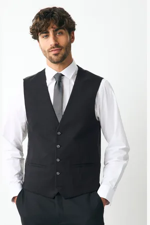 Next Linen Suit Waistcoat44r