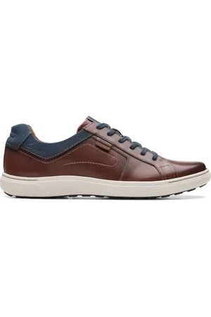 Clarks Mahogany Leather Mapstone Lace Shoes