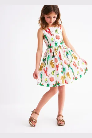 Boden 100% Cotton Harper Cross-Back Dress140146cm