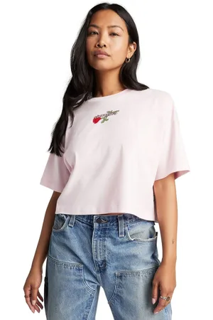 Converse Oversized Valentines Cropped 100% Cotton T-ShirtL