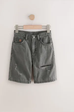 Next 100% Cotton Wide Authentic Denim Shorts (3-16yrs)166168cm