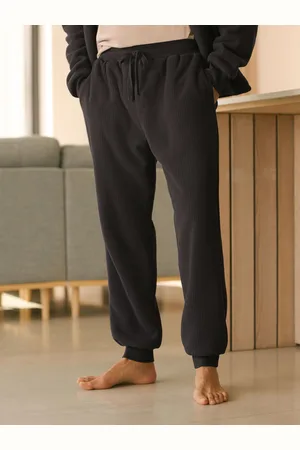 Next Fleece Borg Lined Textured JoggersS lang